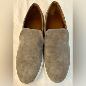 M.Gemi Gray Suede Leather Men’s Slip-Ons - Size 8.5